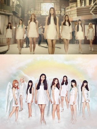 신인 걸그룹 AOA 화려한 데뷔… 지상으로 내려온 천사들