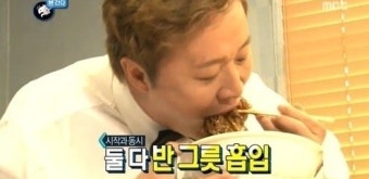 ‘무한도전‘ 정준하, “역시 식신”...일반인과의 ’먹방대결‘서 완승