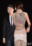 [포토]역대 최고 파격 선보인 배우 김선영의 시스루룩·청룡 문신