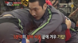 진짜 사나이 장준화 , 씨름대결 승리 콧수염 파워