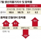 7월 생산자물가 전년比 0.2% 상승… 2개월 연속 ↑