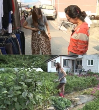 '나 혼자 산다' 한혜진, 강원도 홍천서 모친과 몸빼 패션쇼 