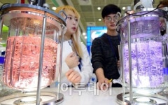 [포토] 바이오코리아 2017 미생물 배양기 살펴보는 관람객
