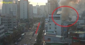 을지로 중부시장 인근 방산종합시장 방향 건물서 화재 발생 3명 부상…차량 일부 통제