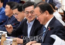 [포토] 고용·산업위기지역 간담회, 대화하는 김동연-김부겸