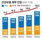 건보공단 부채비율, 5년간 74%→133%…재무위험 가능성 높지 않아
