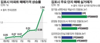 한달 새 1억 급등… 김포 규제지역 지정 촉각