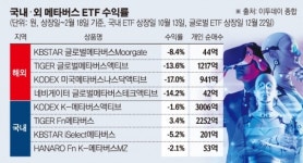 잘 나가던 ‘메타버스 ETF’, 증시 악화에 상장 시초가 아래로…수익률 -7%