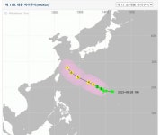 제11호 태풍 ‘하이쿠이’ 예상 경로…한반도 영향은?
