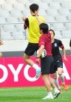 [포토]장풍쏘는 축구 국가대표 코치~!