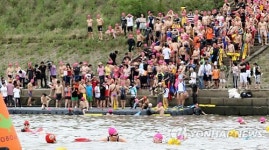 [한강 건너기 도전] 초등생 483명 준비완료