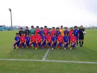 14세 이하 여자 축구대표팀 일본과 친선 교류전