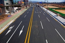 경주시, 알천북로 4차로 확장공사 완료