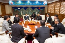 오쯔 로타리클럽 후지이 회장, 남유진 구미시장 예방