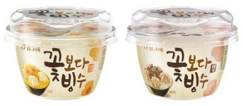 빙그레, 곱게 간 얼음으로 만든 꽃보다 빙수 2종 내놔