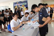 [단신] ‘블루팡스’ 배구스타들 대전 구봉중 방문