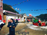 경북도청 출입기자단, 봉화 산타마을 찾아 겨울정취 만끽