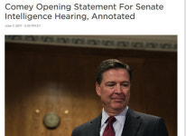 코미 前FBI국장 “트럼프 대통령이 내게 한 말은….”