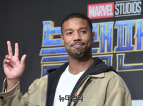 [포토] 마이클B.조던, 영화 블랙팬서 위해 내한