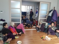 월성본부, 설 맞이 인접마을 방문