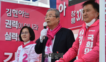 [포토] '고양병 김영환-고양정 김현아' 지원나선 김종인 선대위원장