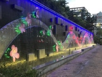 다사 대실역, 벽천폭포 조성으로 볼거리 제공
