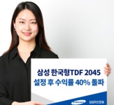 삼성자산운용, 삼성 한국형TDF 2045 수익률 40% 돌파