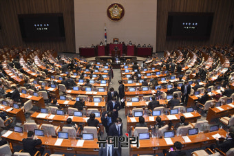 [포토] 국민의힘 필리버스터 시작, 떠나는 민주당