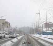 청주 3차 순환도로 등 제설작업 안돼 출근길 거북이 운행