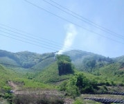 5일 낮 58분쯤 충북 괴산 사리서 ‘산불’