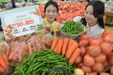 농협 하나로마트, 3일간 양파, 청양고추, 세척당근 반값 할인판매