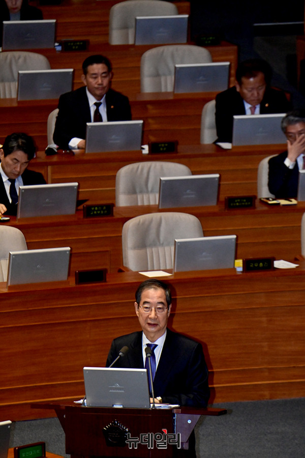 한덕수 국무총리, 내란 진상규명 상설특검 국회 본회의 통과