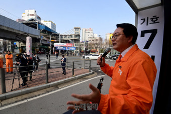 [포토] 허은아 후보 지원나선 천하람 개혁신당 총괄선대위원장
