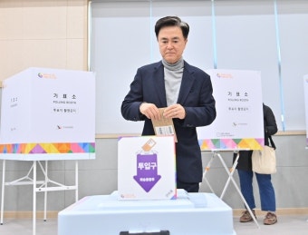 김태흠 지사, 5일 오전 22대 총선 ‘사전투표’