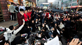 [포토] 이재명 삼겹살 거짓말, 계양 한우전문점 찾은 한동훈