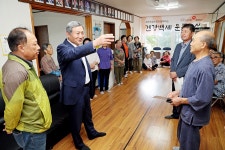 김완근 제주시장, 경로당 방문 현장 목소리 청취