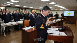 [포토] 국정감사 선서하는 조지호 경찰청장