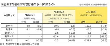 트럼프 보편관세 대미 수출 변곡점으로 … 최대 7.9% 감소할 수도