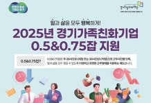 경기도, 경기가족친화기업 0.5&0.75잡 지원 참여 기업 모집