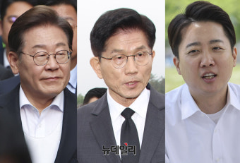 [포토] 이재명-김문수 호남권...이준석 서울서 각각 유세