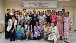 네팔 카트만두대 교수진, 천안 서북구보건소 방문