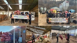 태백시시설관리공단, 폐낙엽 200포 지역 농가에 기부