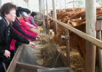 농산물직거래장터 고객과 농장체험행사 가져