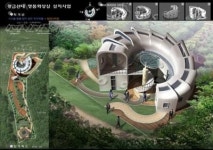 황금산에 명품 화장실 암모나이트 형상화