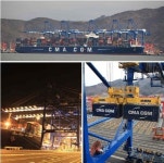 [부산경남]부산신항  BNCT터미널에 세계적 대형선박 기항