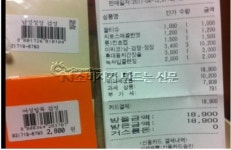 [포토]편의점 표시가격 따로, 청구가격 따로