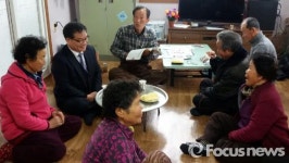 산청군, 김치묵 생초면장 새해맞이 경로당 방문