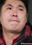 아쉬운 표정 짓는 정진홍 금속노조 경주지부장