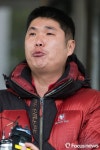 대법원 전원합의체 선고 관련 기자회견하는 정진홍 민주노총 금속노조 경주지부장