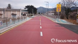 밀양시, 부북초등학교 진입도로 개설공사 완공